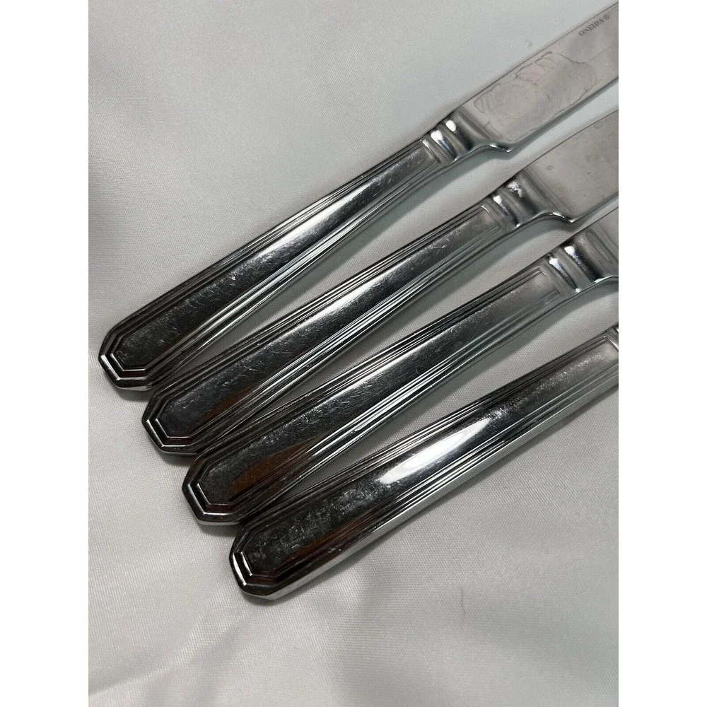 Oneida Stainless‎ 9” Dinner Knives Set Of 4